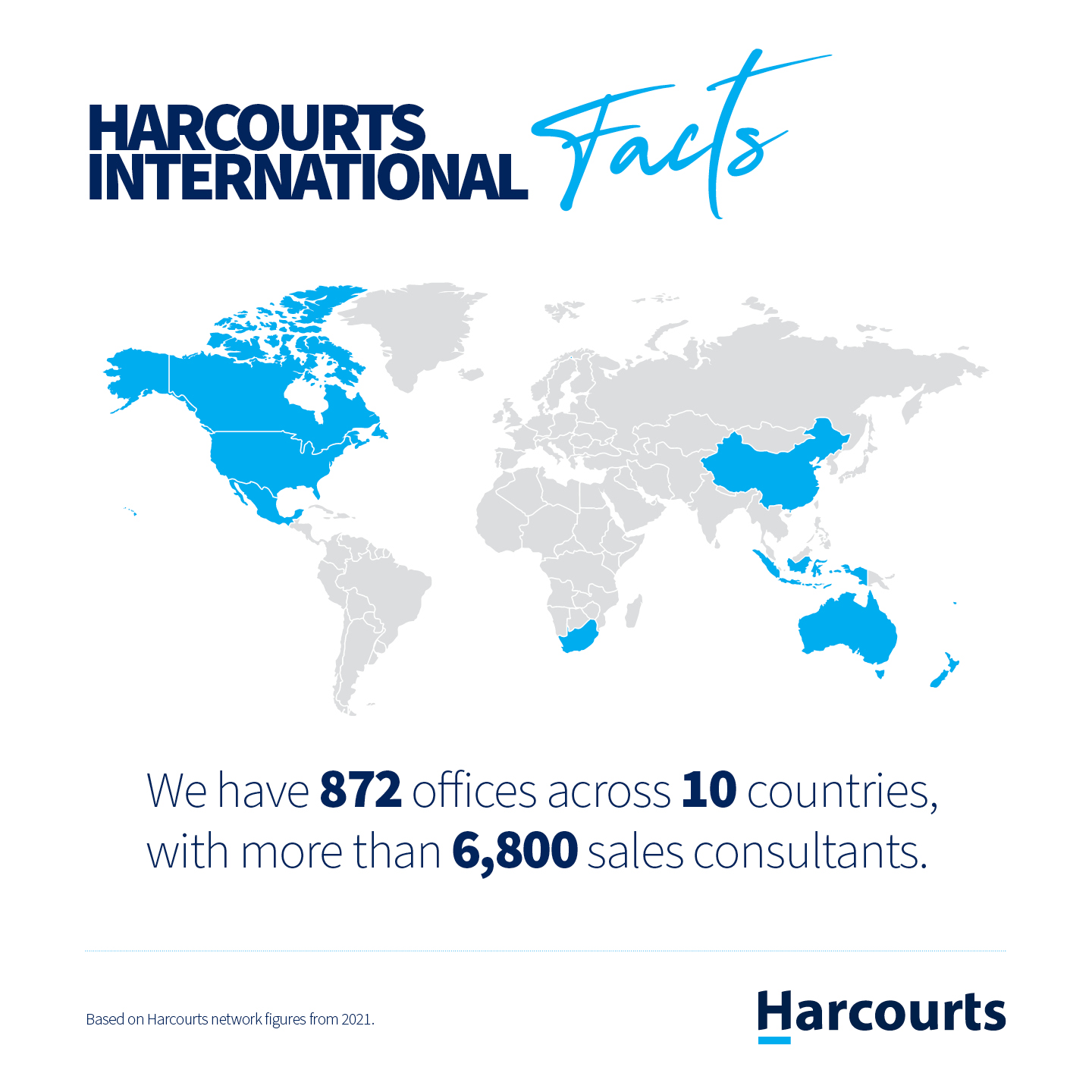 Fact: We have 872 offices across 10 countries, with more than 6,800 sales consultants.